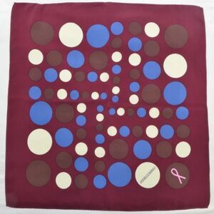 Leonello borghi silk polkadot, Ford /breastcancer Burgundy Scarf